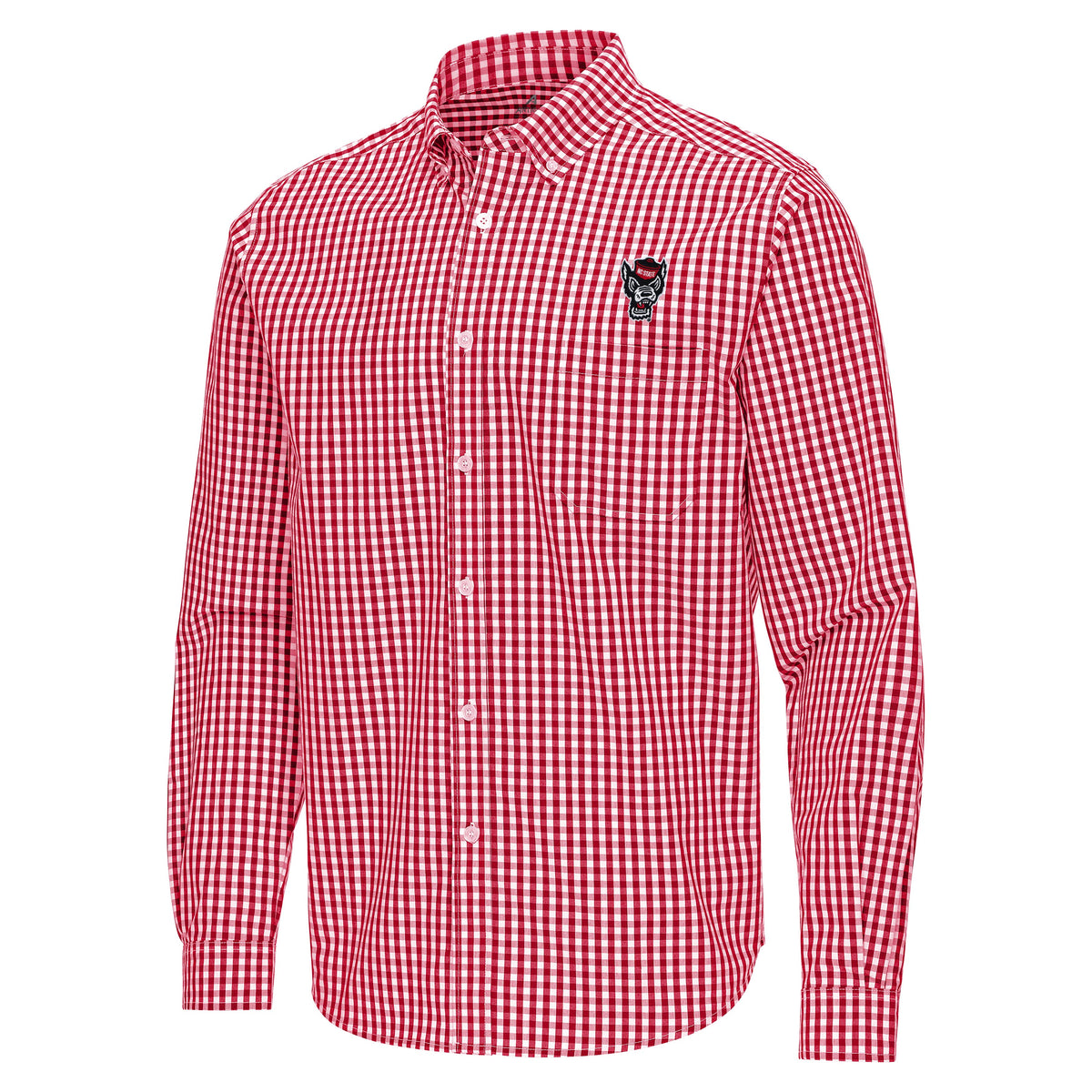 open lace back dress NC State Wolfpack Antigua Red and White Gingham Ellis Long Sleeve Butt – Red  and White Shop