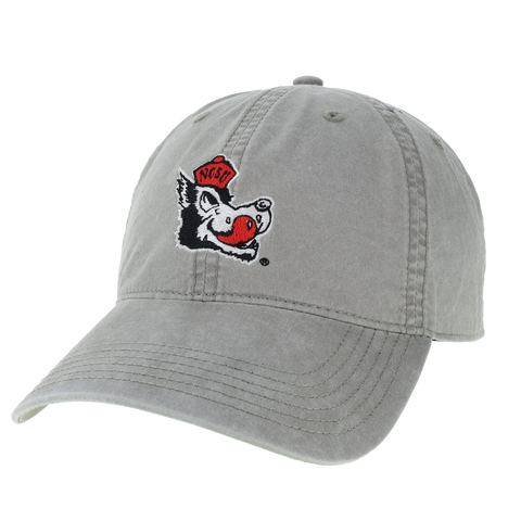NC State Wolfpack Legacy Women's Storm Grey Slobbering Wolf Adjustable Hat
