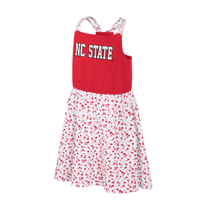 NC State Wolfpack Colosseum Youth Girl's Robin Floral Dress
