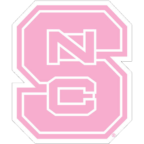 NC State Wolfpack Pink Block S Vinyl Decal