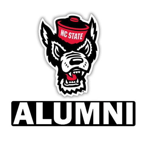 NC State Wolfpack Wolfhead Over Alumni Decal 2.5"