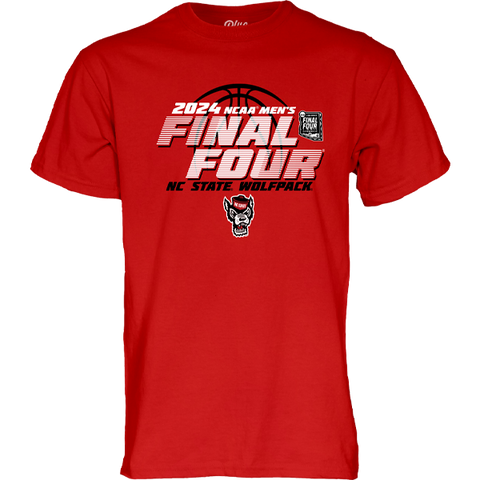 NC State Wolfpack Blue84 2024 Men's Basketball Final Four Red T-Shirt