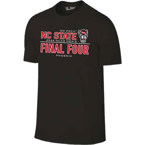 NC State Wolfpack 2024 Men's Basketball Final Four Black T-Shirt