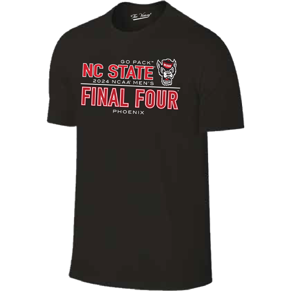 NC State Wolfpack 2024 Men's Basketball Final Four Black Youth T-Shirt