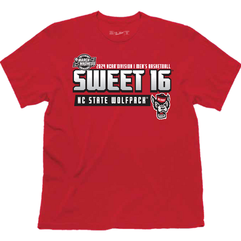 NC State Wolfpack 2024 Men's Basketball Sweet Sixteen T-Shirt