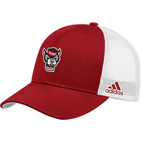 NC State Wolfpack Adidas Wolfhead Mesh Hat