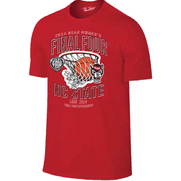 NC State Wolfpack 2024 Women's Basketball Final Four Years Red T-Shirt