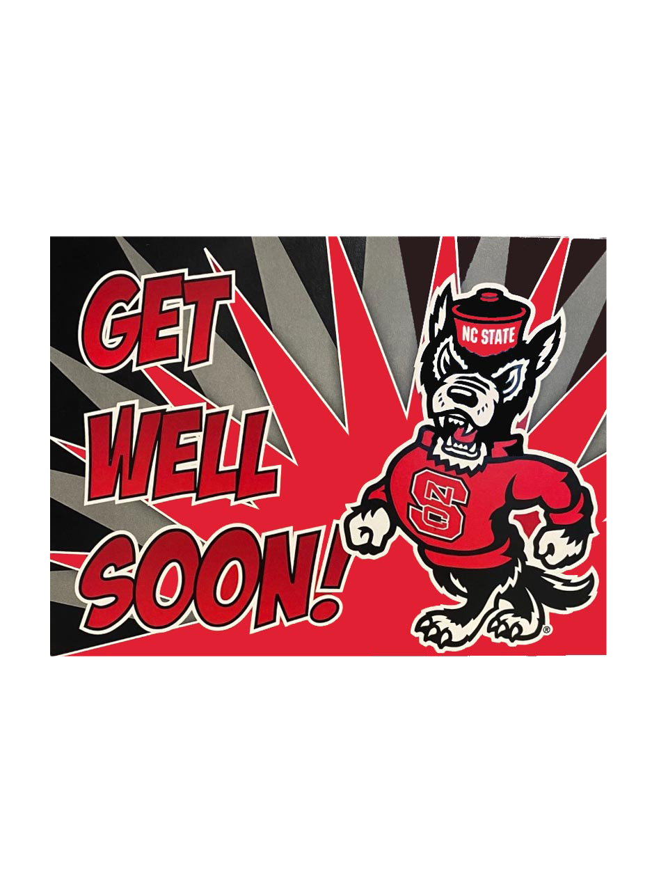 NC State Wolfpack Get Well Soon Card