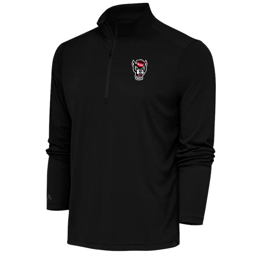 トップス NC NC State Wolfpack Men's Black Wolfhead Tribute 1/4 Zip Pullover