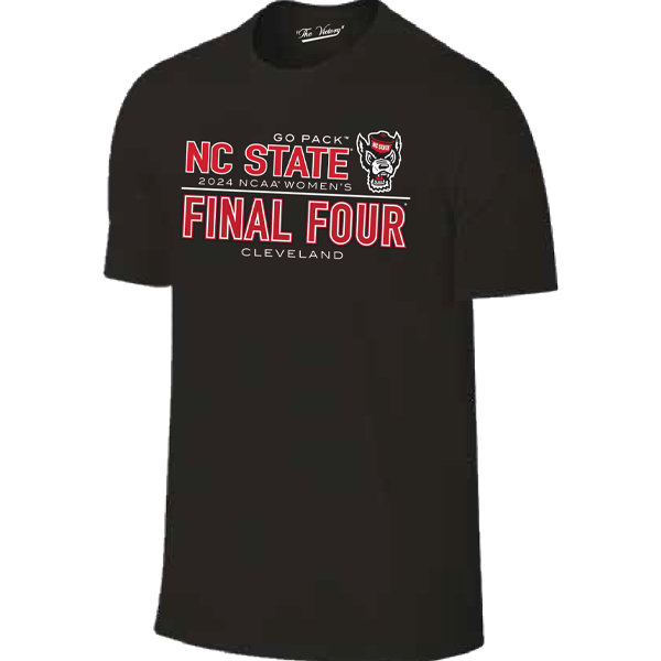 NC State Wolfpack 2024 Women's Basketball Final Four Black T-Shirt