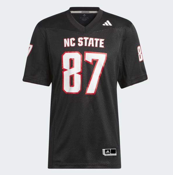 NC State Wolfpack adidas 2023 Youth Black #87 Football Jersey