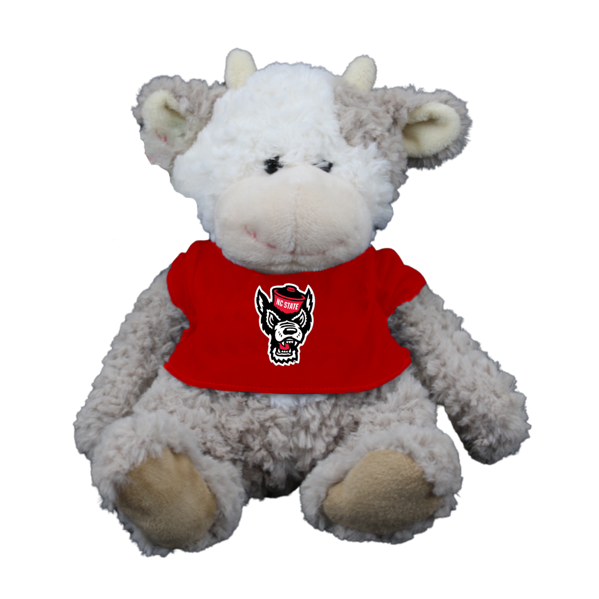 NC State Wolfpack Cuddle Buddy Cow w/ Red Wolfhead T-Shirt