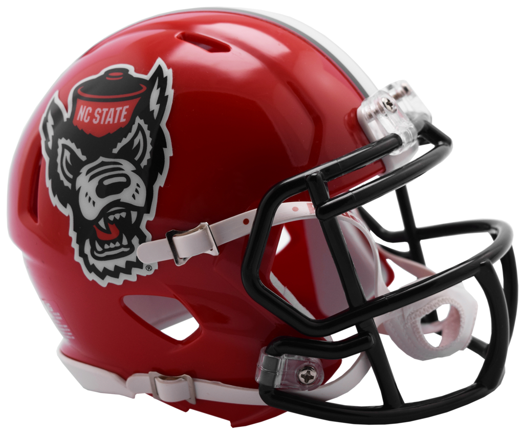 canadaian football helmets NC State Wolfpack Riddell Red Wolfhead Replica Speed Football Helmet – Red and White Shop