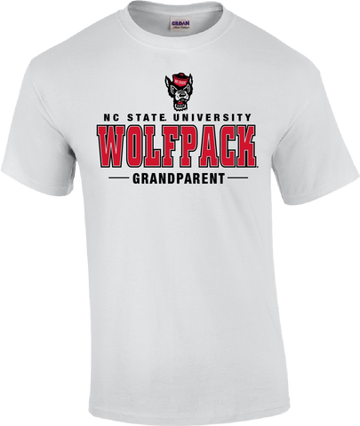 NC State Wolfpack Grandparent Short Sleeve White T-shirt