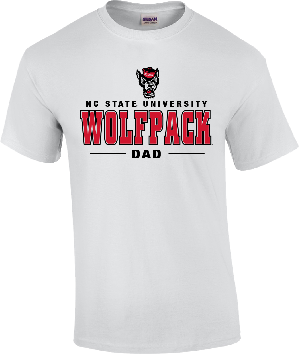 NC State Dad Short Sleeve White T-shirt
