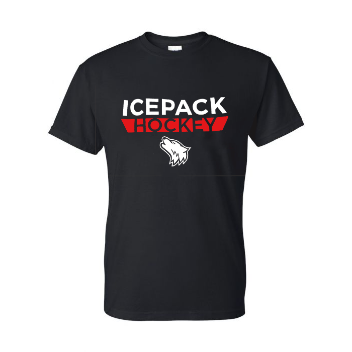 Black Icepack Short Sleeve T-Shirt – Red and White Shop