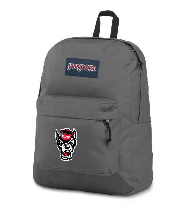 NC State Wolfpack Jansport Grey Superbreak Backpack