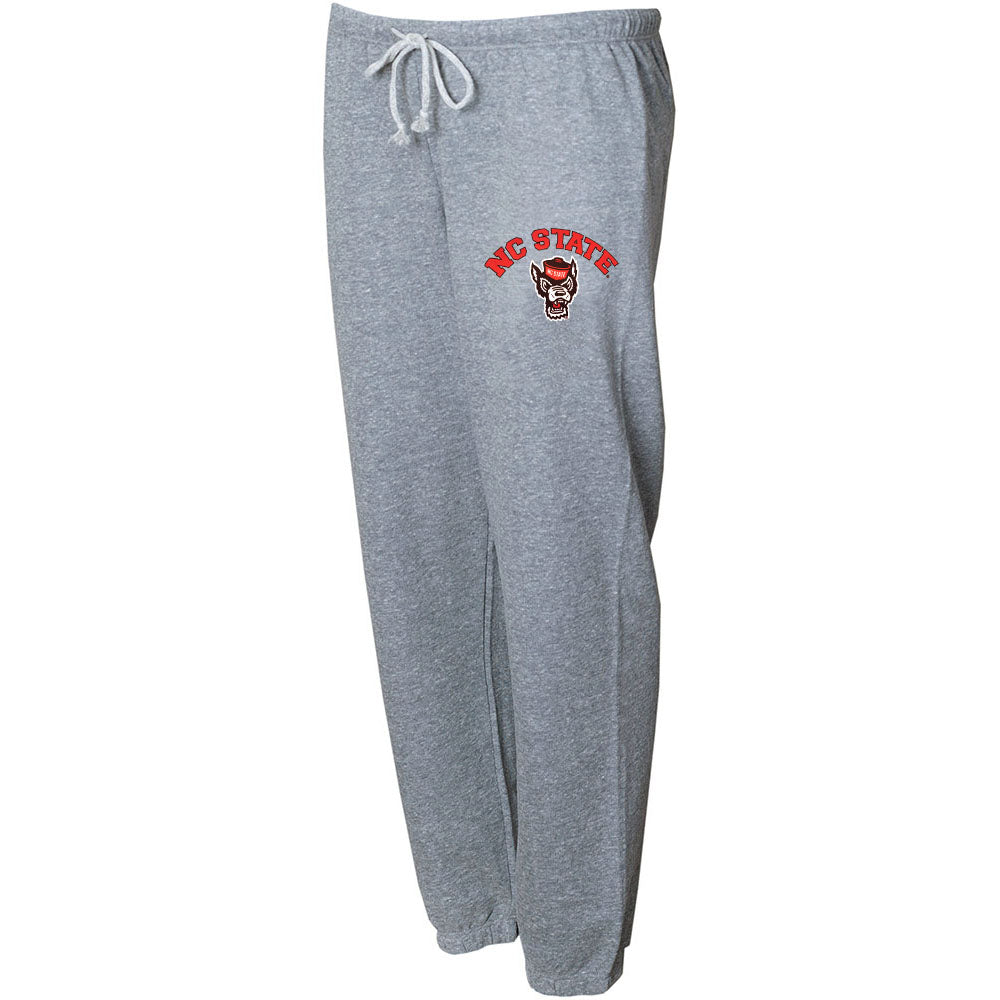 NC State Wolfpack Women's Grey Mainstream Wolfhead Knit Jogger