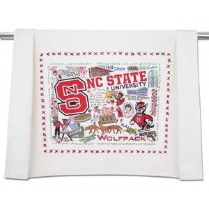 NC State Wolfpack NC State Geographic Dish Towel
