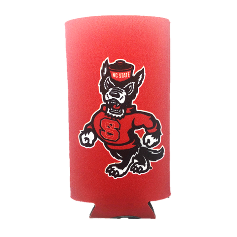 NC State Wolfpack Red Strutting Wolf Skinny Can Koozie