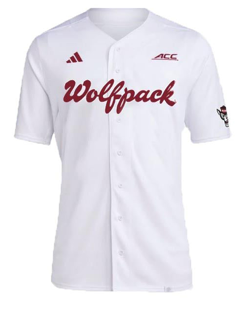 NC State Wolfpack Adidas 2023 White Baseball Jersey XSmall
