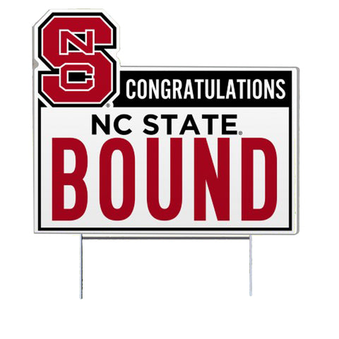 NC State Wolfpack Congratulations NC State Bound Lawn Sign