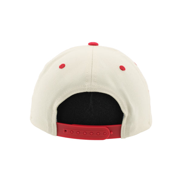 NC State Wolfpack Zephyr Ivory Wolfhead Retro Diamond Cut Hat
