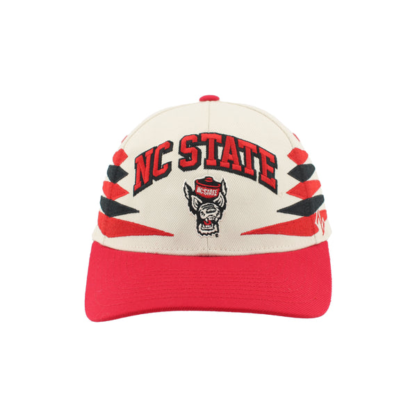 NC State Wolfpack Zephyr Ivory Wolfhead Retro Diamond Cut Hat