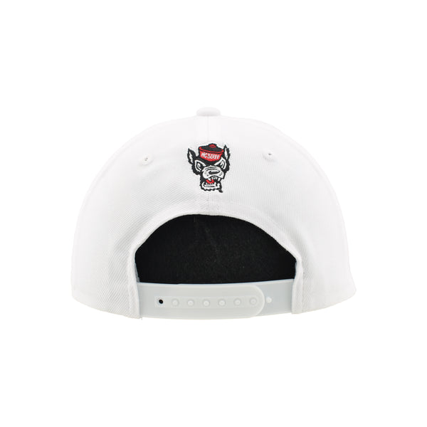 NC State Wolfpack White Zephyr Competitor Block S Hat