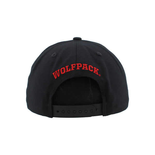 NC State Wolfpack Black Strutting Wolf Classic Flatbill Snapback Hat