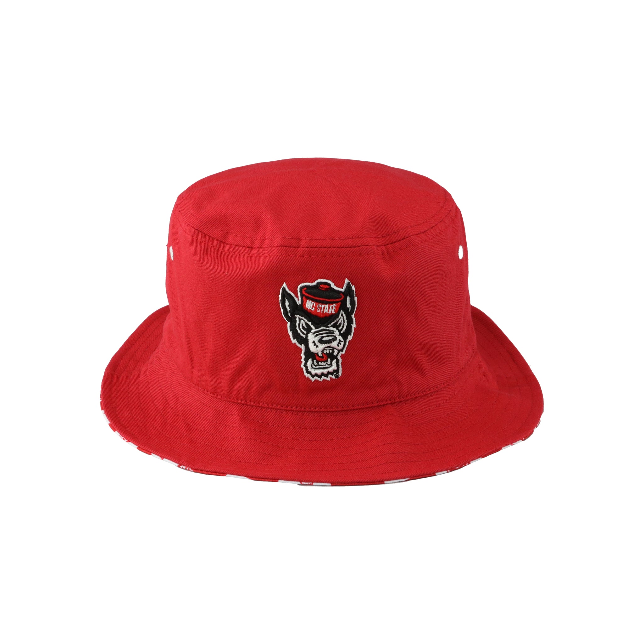 NC State Wolfpack Red Reversible Bucket Hat S/M