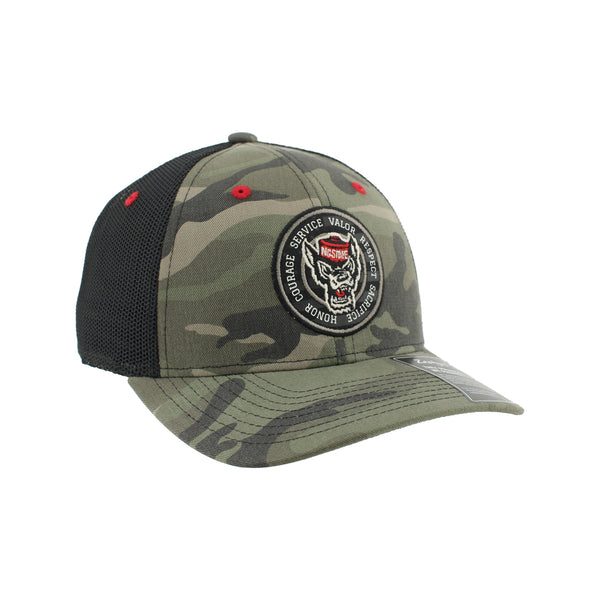NC State Wolfpack Zephyr Camo Circle Patch OHT Hat