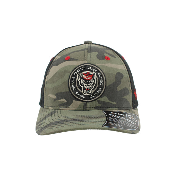 NC State Wolfpack Zephyr Camo Circle Patch OHT Hat