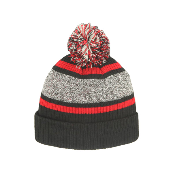 NC State Wolfpack Youth Black Shift Knitted Cuff Pom Beanie