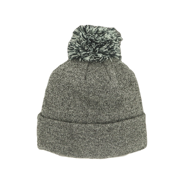 NC State Wolfpack Grey and Black Wolfhead Nimbus Knitted Cuff Pom Beanie