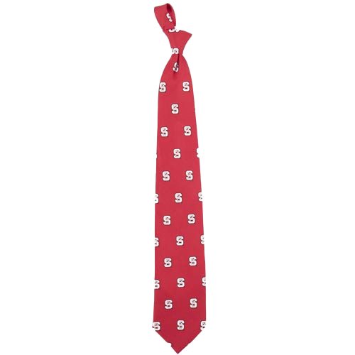 NC State Wolfpack Red All Over Logo Prep Tie