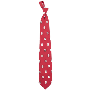 NC State Wolfpack Red All Over Logo Prep Tie