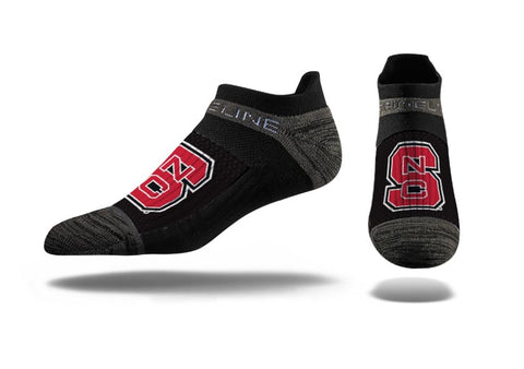 NC State Wolfpack Black Block S Premium Lowcut Socks