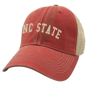NC State Wolfpack Youth Red Radius Vegas Gold Trucker Mesh Back Adjustable Hat