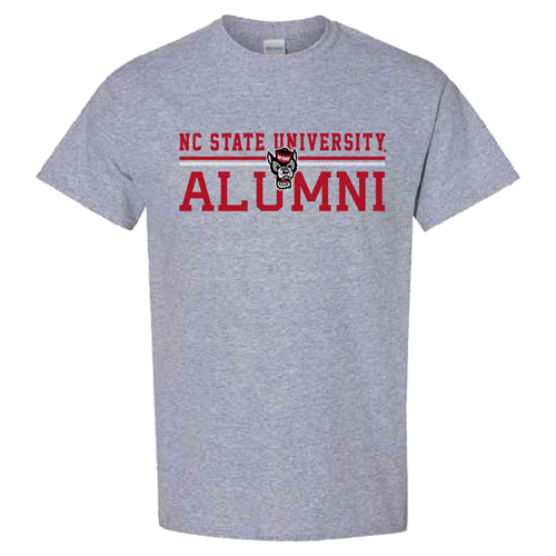 NC State Wolfpack Sports Grey Alumni T-shirt