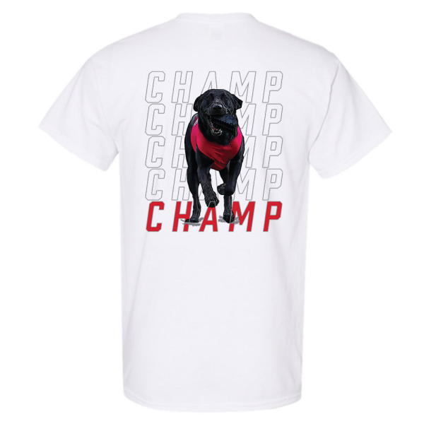 NC State Wolfpack White Champ "The Tee Dog" T-Shirt