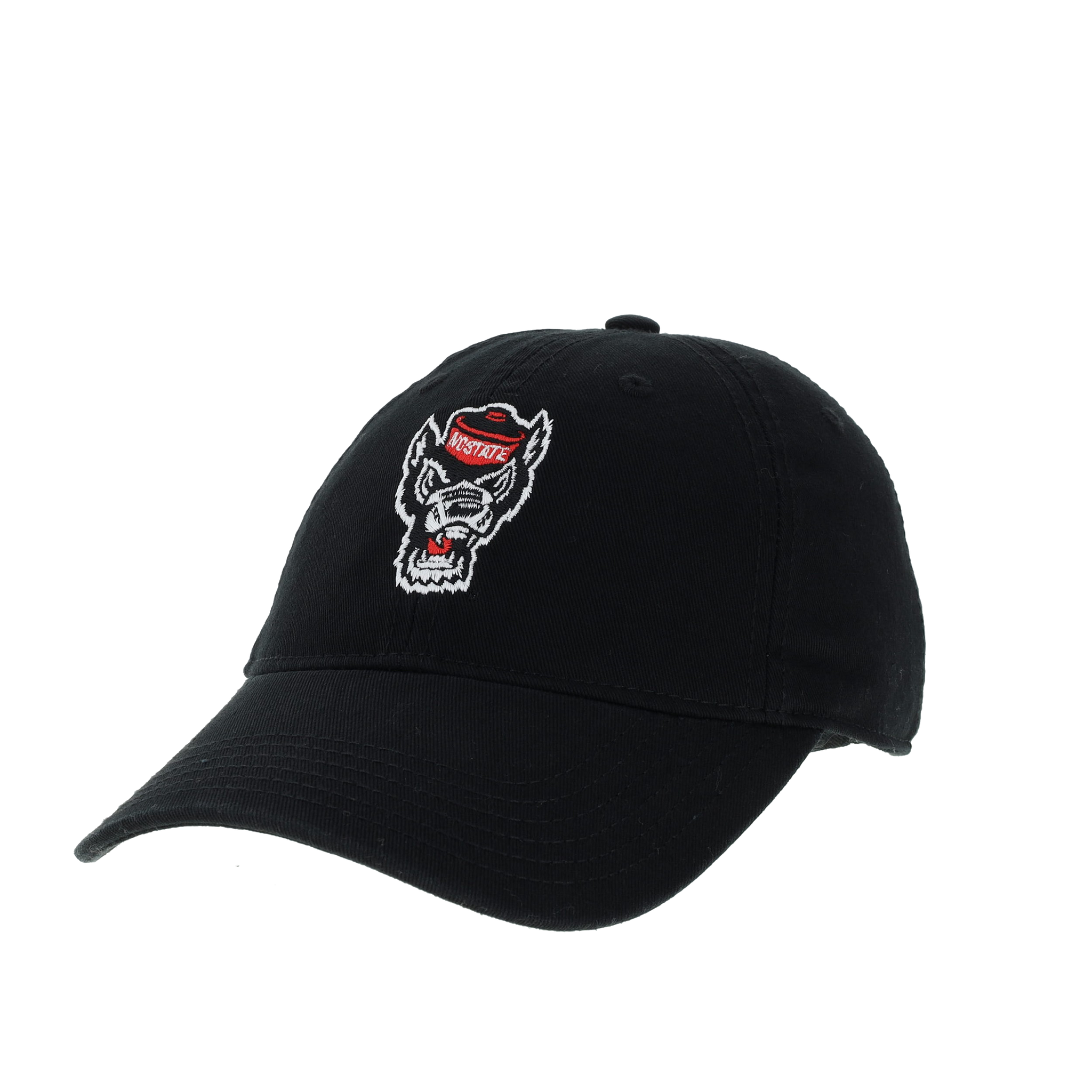 NC State Wolfpack Legacy Youth Black Wolfhead Adjustable Hat