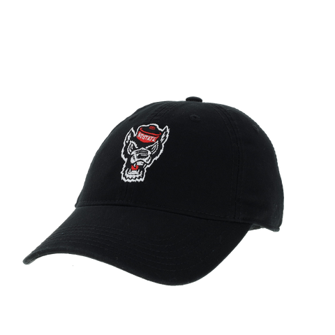 NC State Wolfpack Legacy Youth Black Wolfhead Adjustable Hat