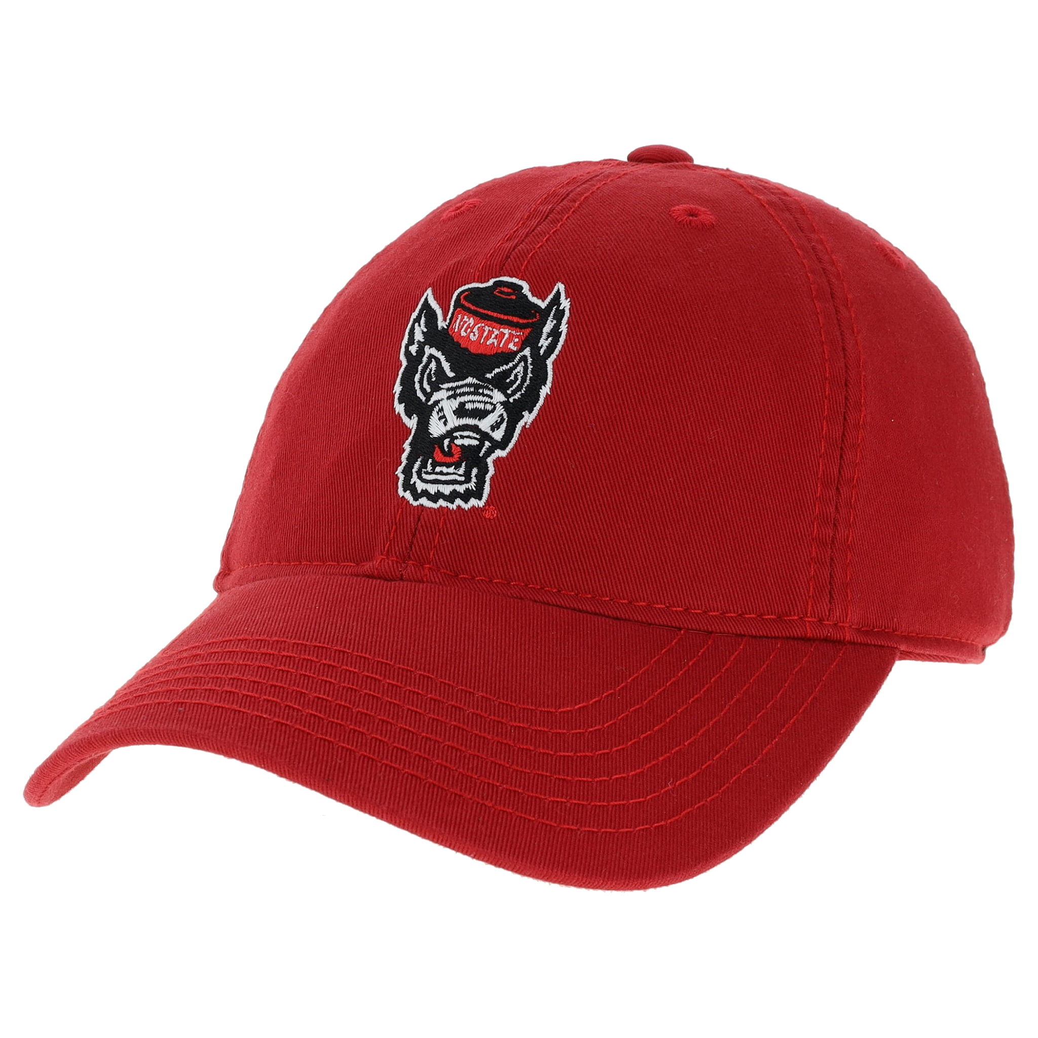 NC State Wolfpack Youth Red Wolfhead Adjustable Hat