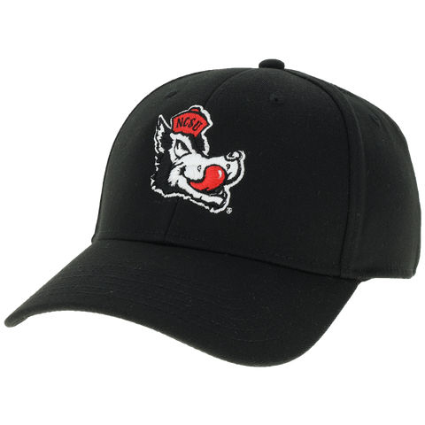 NC State Wolfpack Black Slobbering Wolf Cool Fit Adjustable Hat