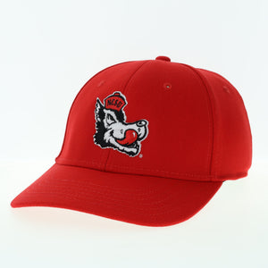 NC State Wolfpack Legacy Red Slobbering Wolf Fitted Hat