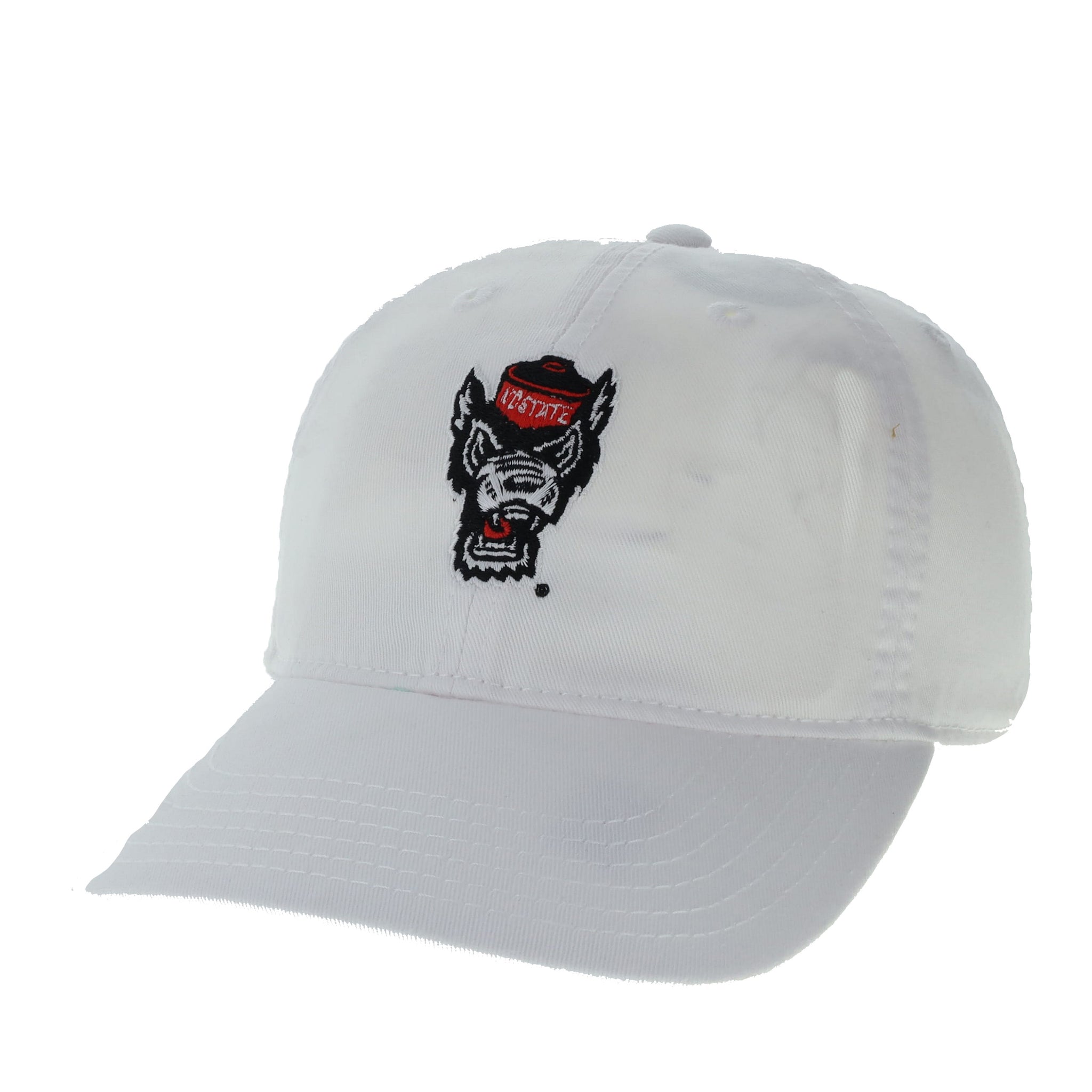 NC State Wolfpack Legacy White Wolfhead Adjustable Hat – Red and White Shop