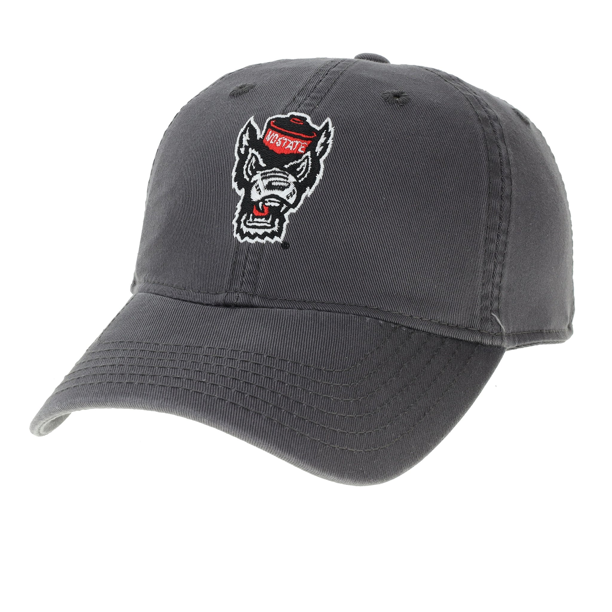 NC State Wolfpack Legacy Charcoal Wolfhead Adjustable Hat – Red and White  Shop