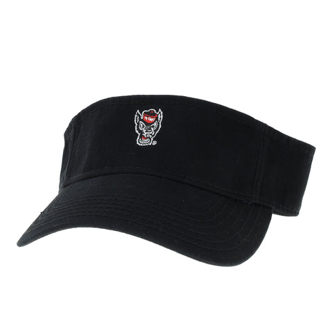NC State Wolfpack Legacy Wolfhead Black Visor