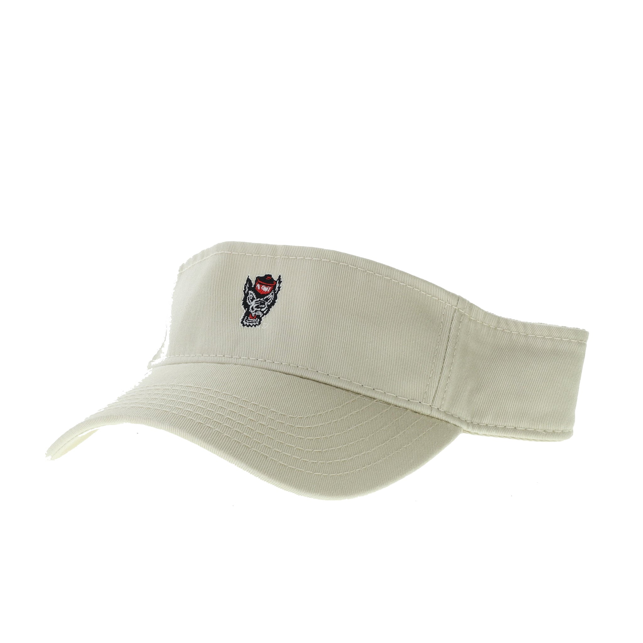 NC State Wolfpack Legacy Wolfhead Khaki Visor